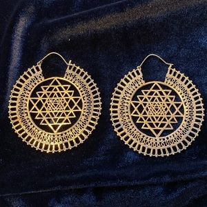 Sri Yantra Earrings